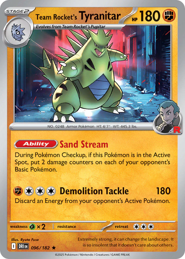 Destined Rivals 096 Team Rocket's Tyranitar