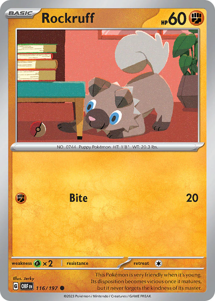 Obsidian Flames 116 Rockruff