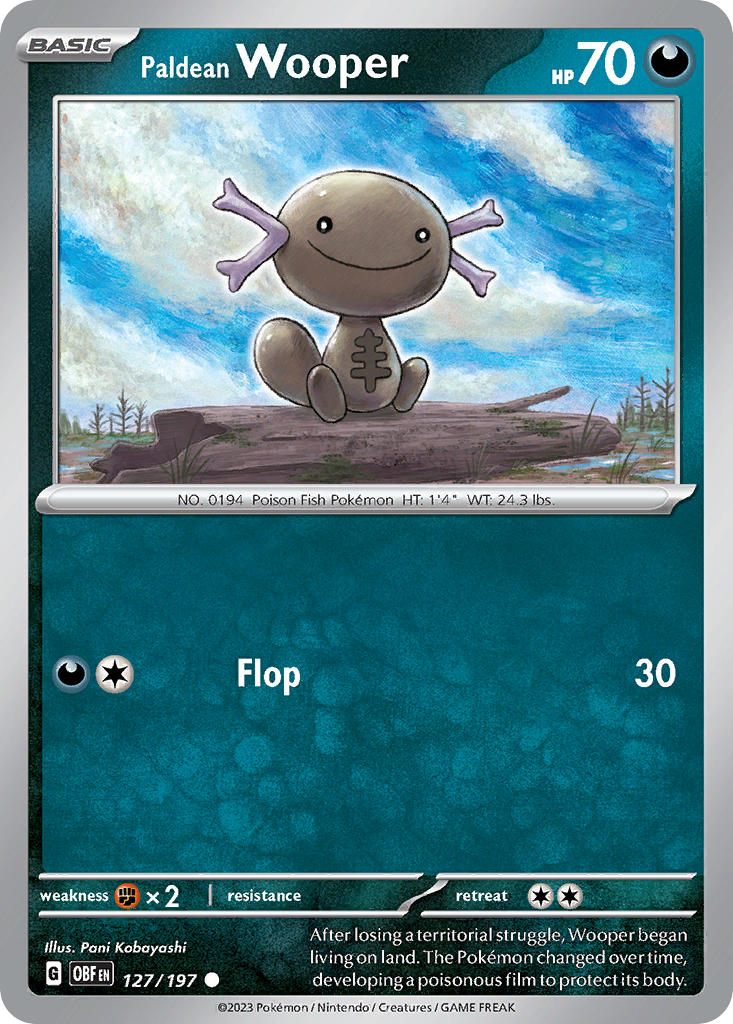 Obsidian Flames 127 Paldean Wooper
