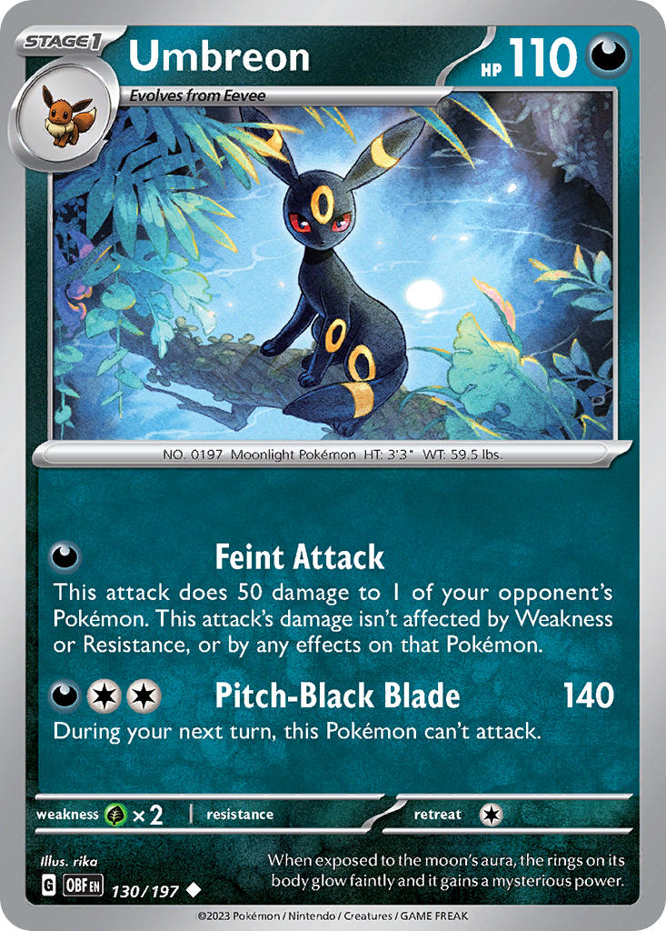 Obsidian Flames 130 Umbreon
