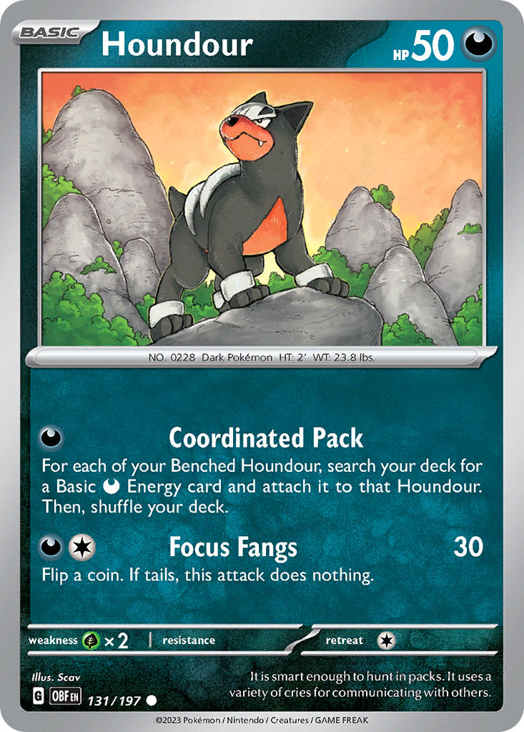 Obsidian Flames 131 Houndour