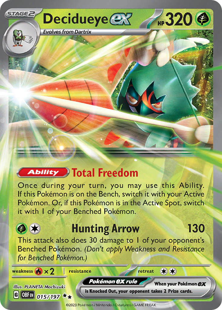 Obsidian Flames 015 Decidueye ex