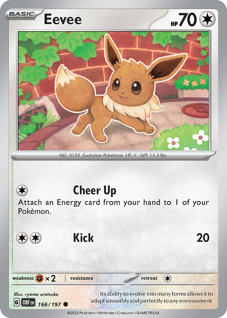 Obsidian Flames 166 Eevee