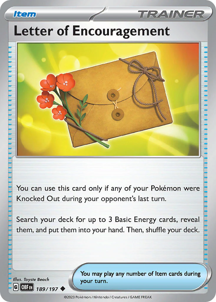 Obsidian Flames 189 Letter of Encouragement
