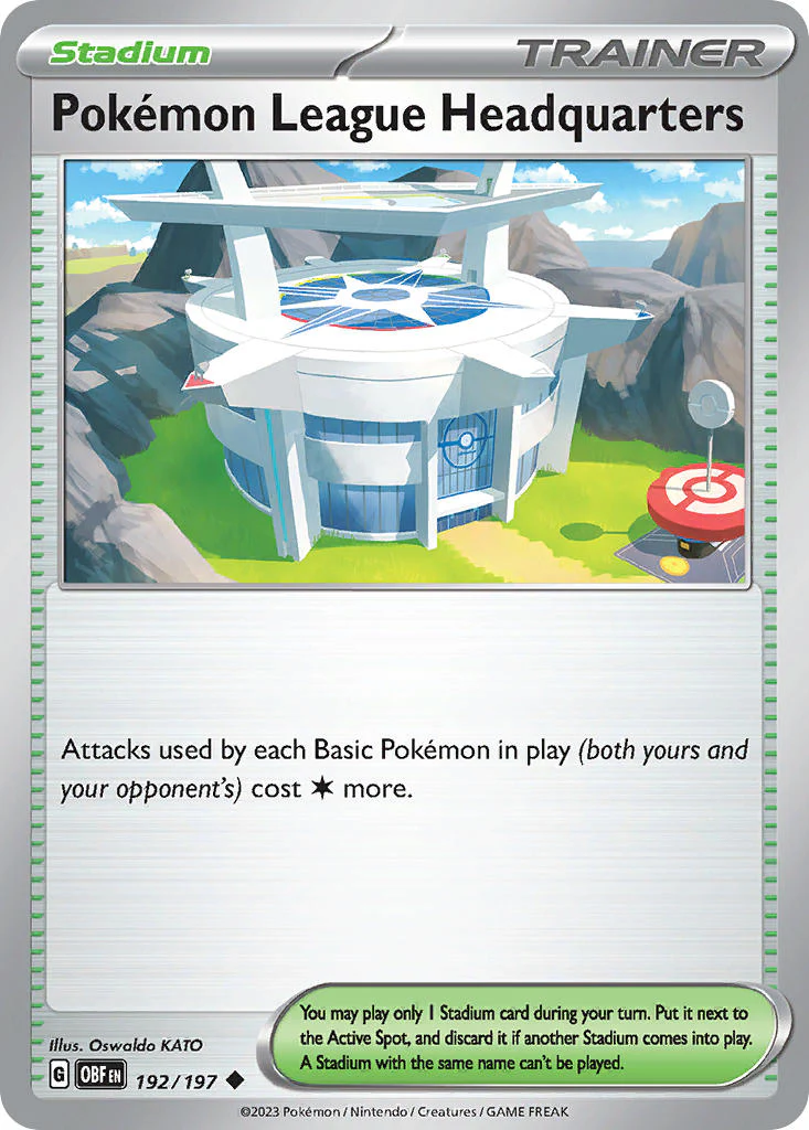 Obsidian Flames 192 Pokemon League Headquarters