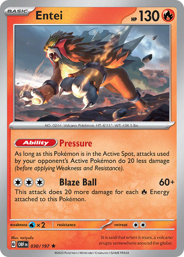 Obsidian Flames 030 Entei