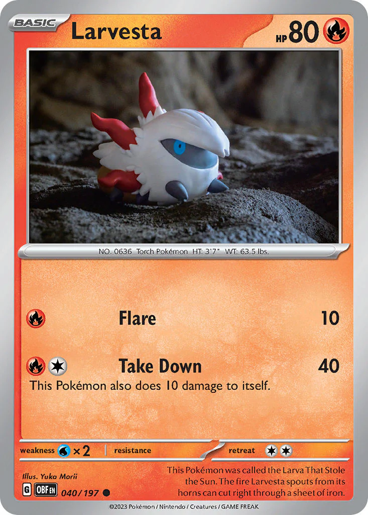 Obsidian Flames 040 Larvesta