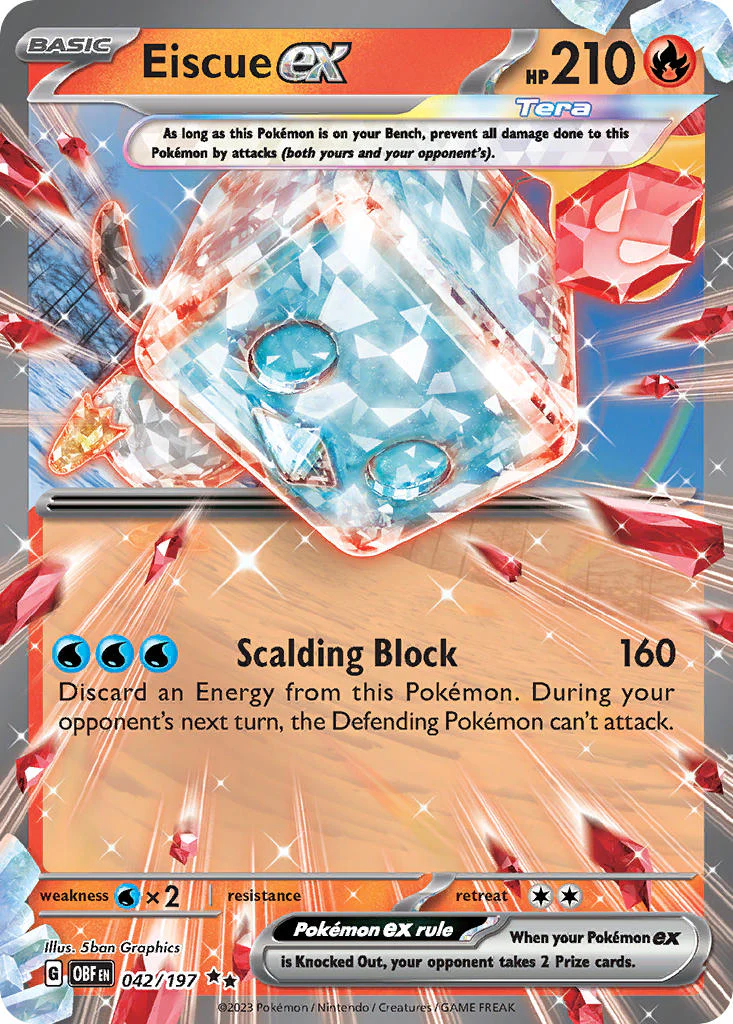 Obsidian Flames 042 Eiscue ex