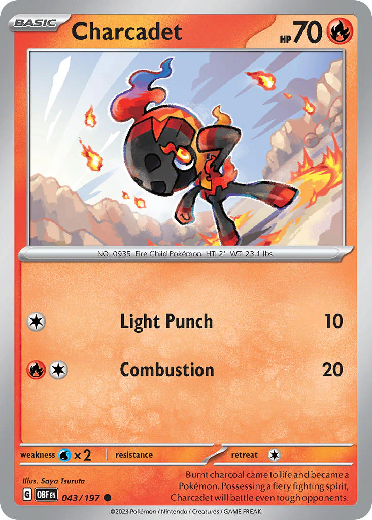 Obsidian Flames 043 Charcadet