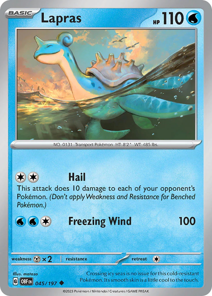 Obsidian Flames 045 Lapras