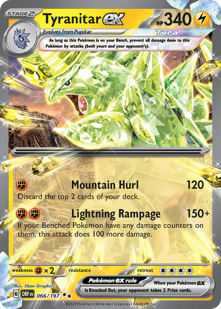 Obsidian Flames 066 Tyranitar ex