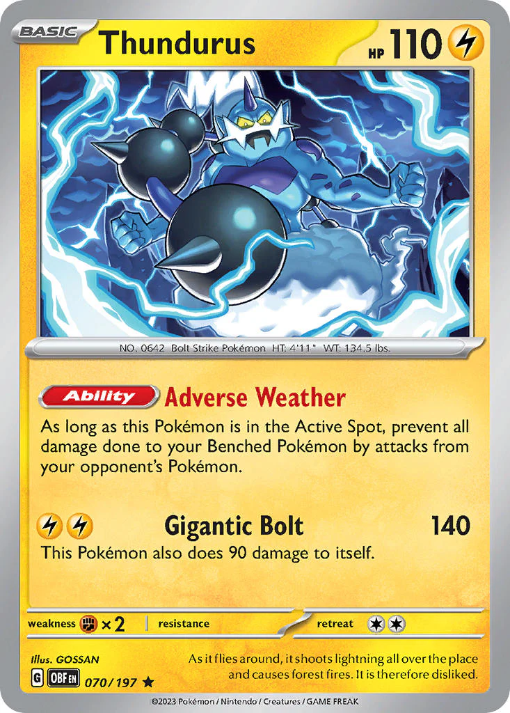 Obsidian Flames 070 Thundurus