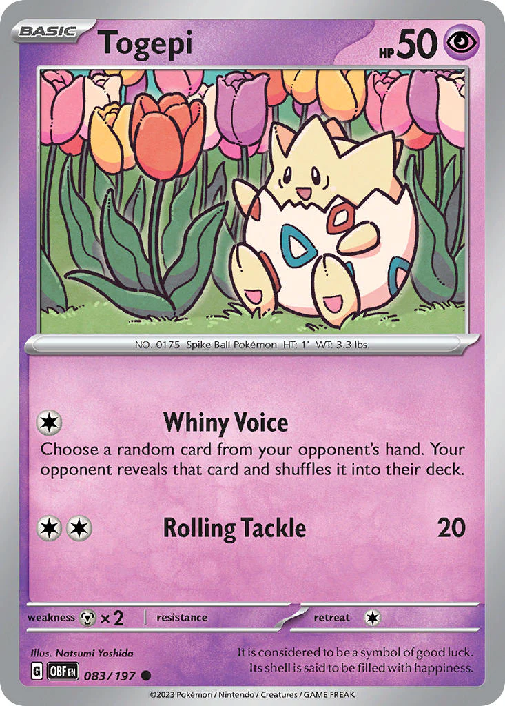 Obsidian Flames 083 Togepi