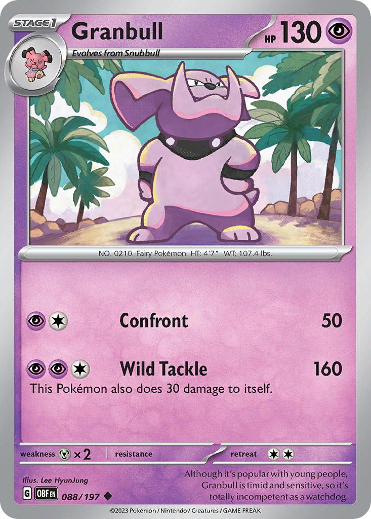 Obsidian Flames 088 Granbull