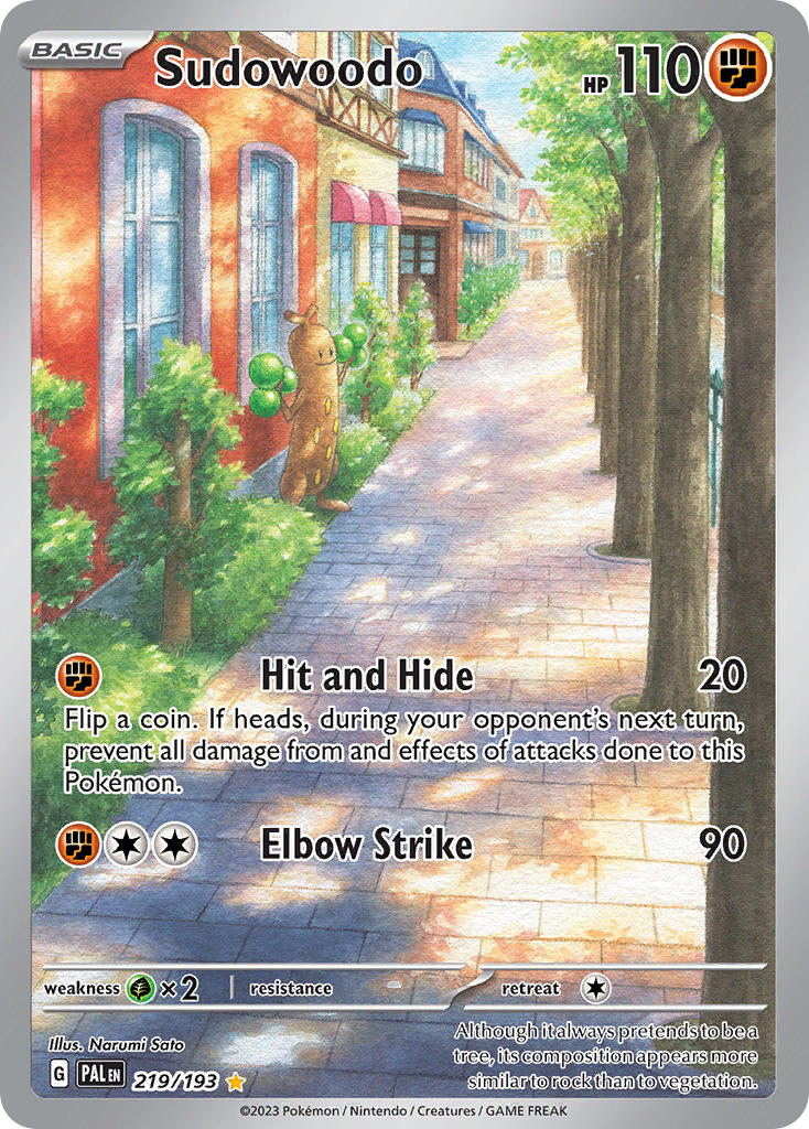 Paldea Evolved 219 Sudowoodo