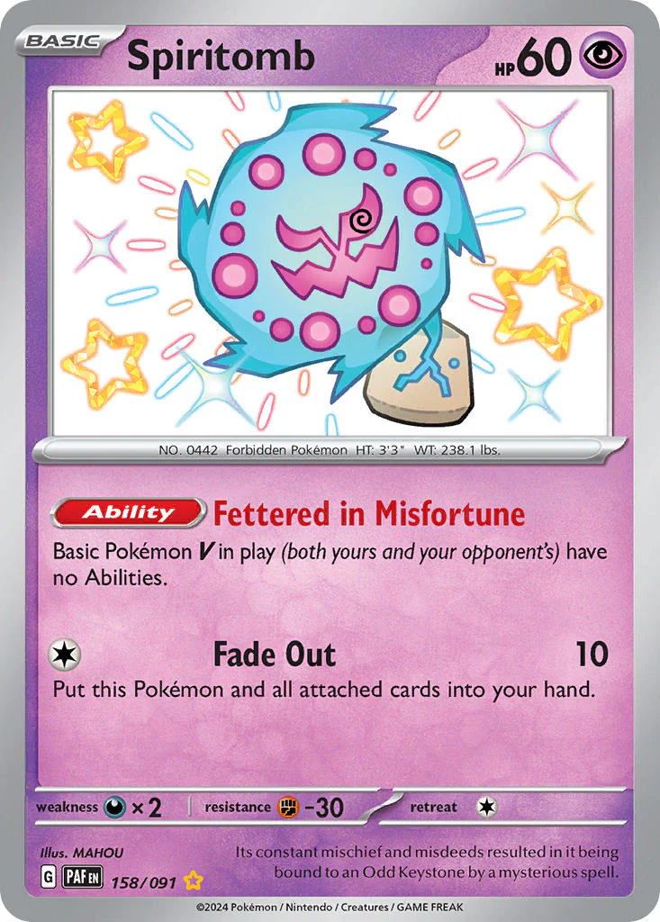 Paldean Fates 158 Spiritomb