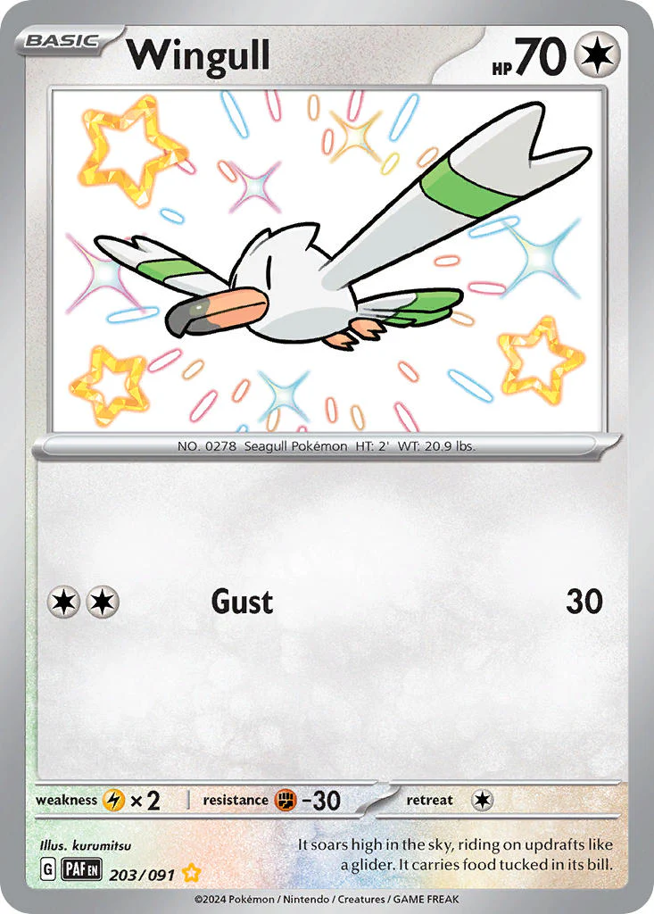 Paldean Fates 203 Wingull