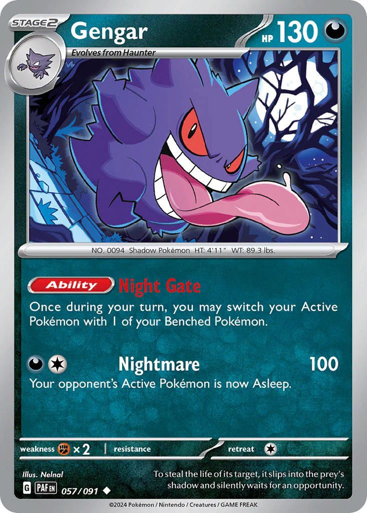 Paldean Fates 057 Gengar