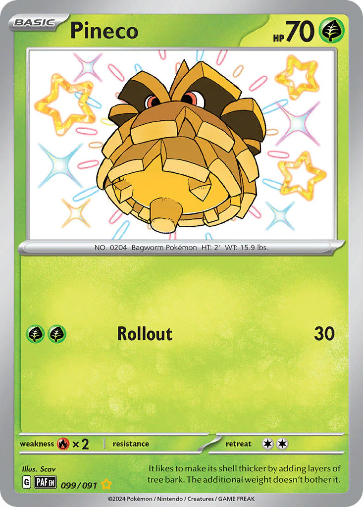 Paldean Fates 099 Pineco