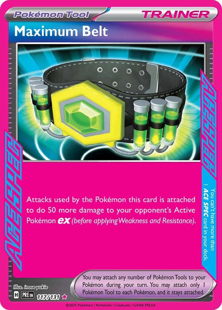 Prismatic Evolutions 117 Maximum Belt