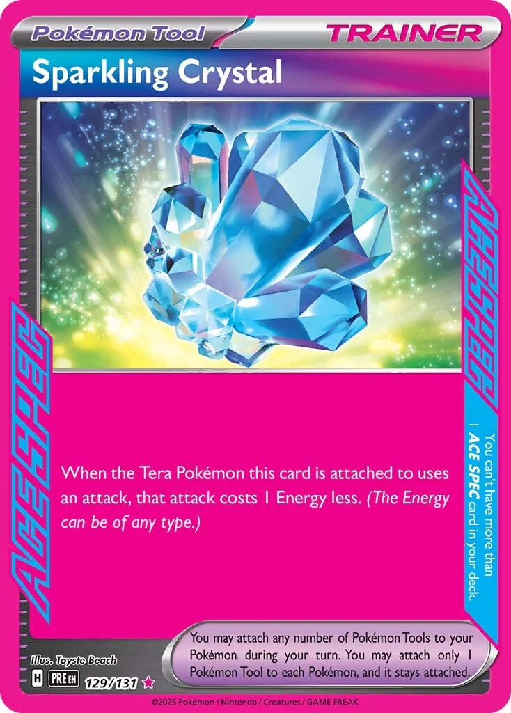 Prismatic Evolutions 129 Sparkling Crystal