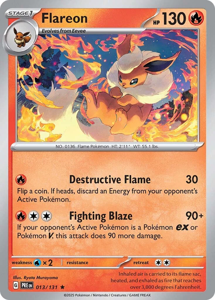 Prismatic Evolutions 013 Flareon