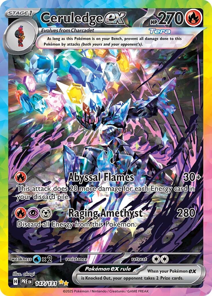 Prismatic Evolutions 147 Ceruledge ex