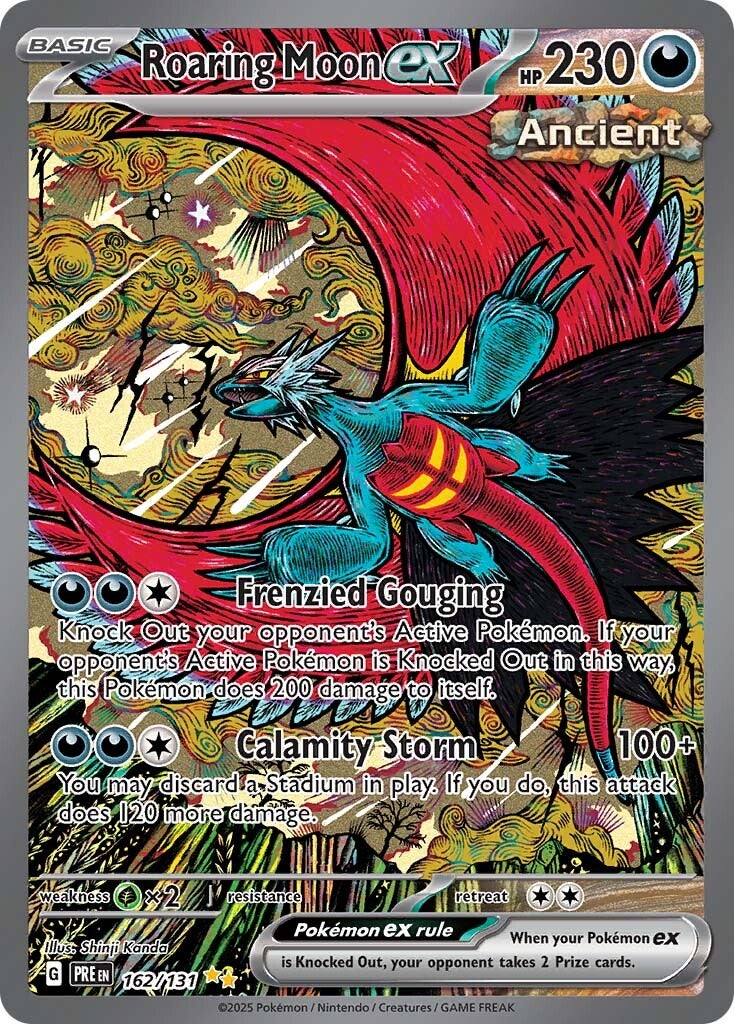 Prismatic Evolutions 162 Roaring Moon ex