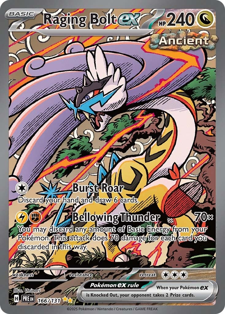 Prismatic Evolutions 166 Raging Bolt ex