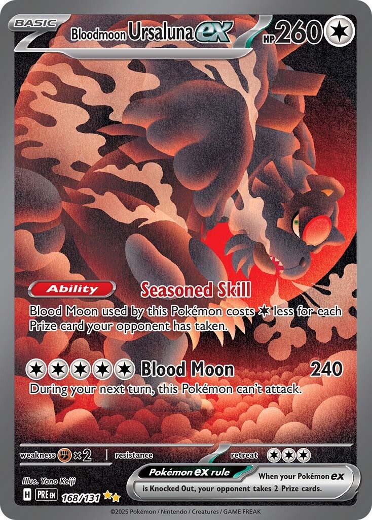 Prismatic Evolutions 168 Bloodmoon Ursaluna ex