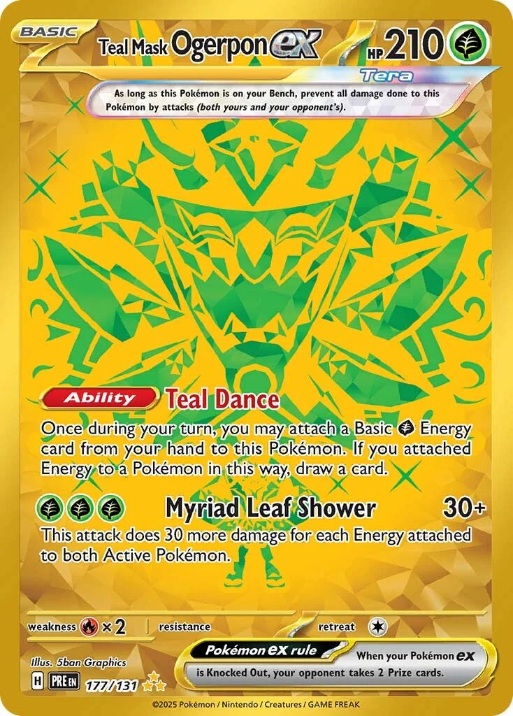 Prismatic Evolutions 177 Teal Mask Ogerpon ex