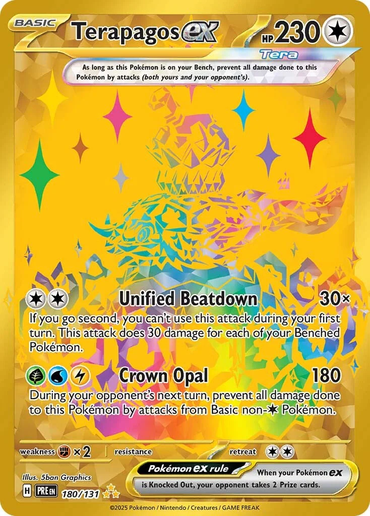Prismatic Evolutions 180 Terapagos ex