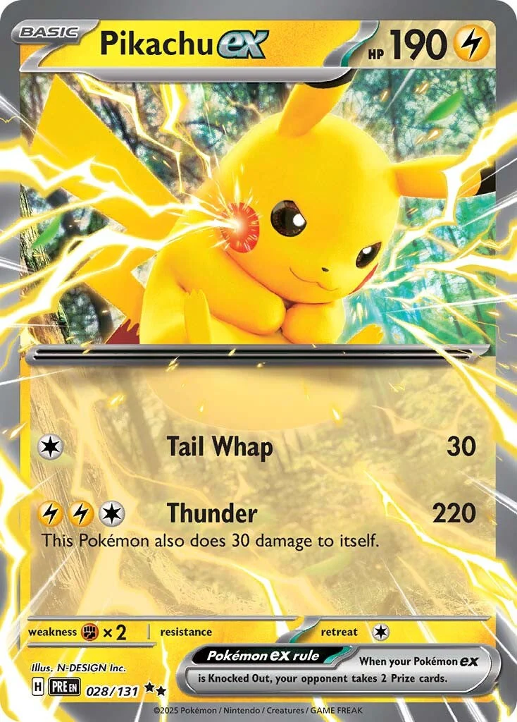 Prismatic Evolutions 028 Pikachu ex