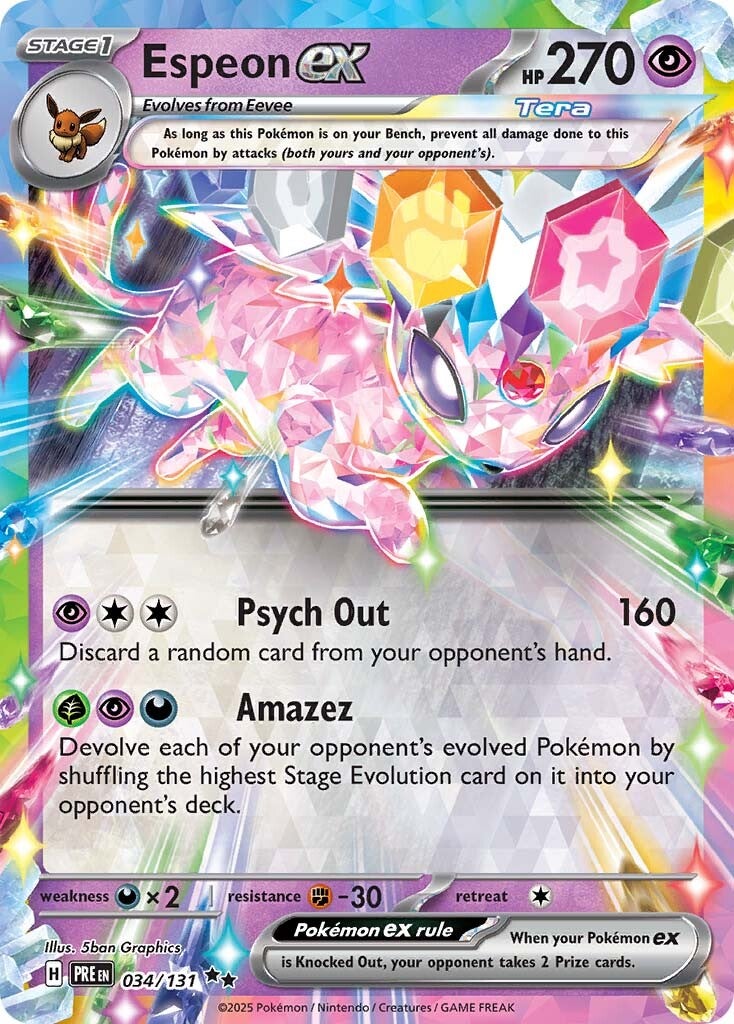 Prismatic Evolutions 034 Espeon ex
