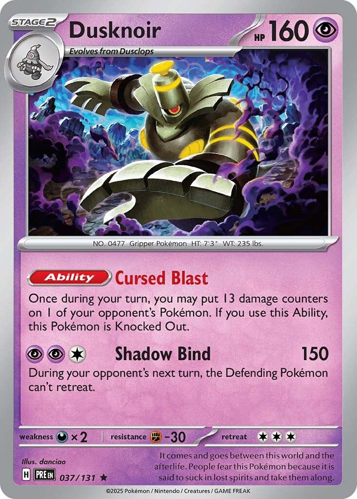 Prismatic Evolutions 037 Dusknoir