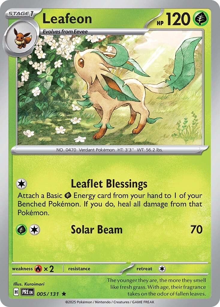 Prismatic Evolutions 005 Leafeon