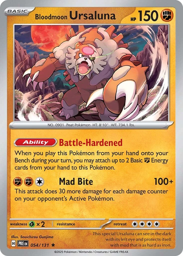 Prismatic Evolutions 054 Bloodmoon Ursaluna