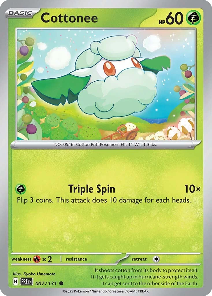 Prismatic Evolutions 007 Cottonee