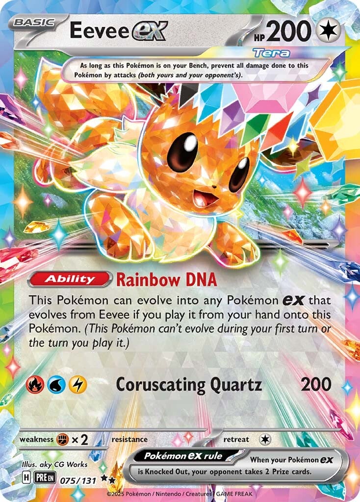 Prismatic Evolutions 075 Eevee ex