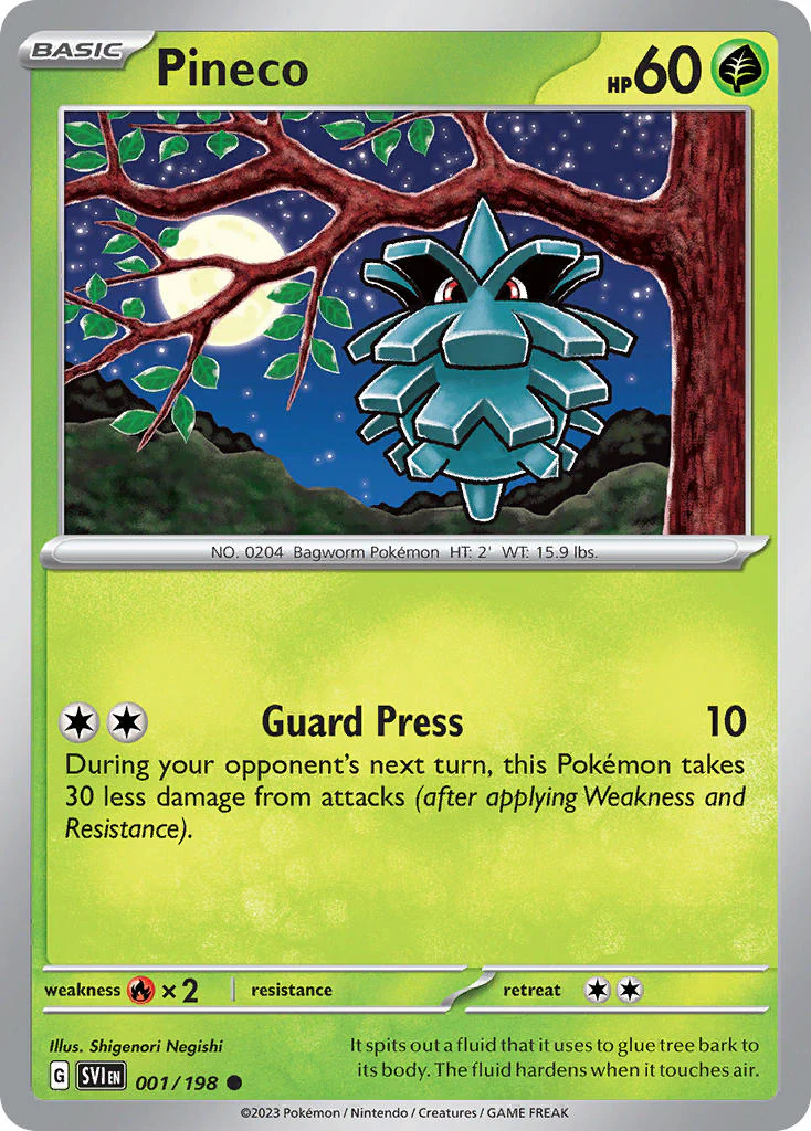 Scarlet and Violet Base 001 Pineco