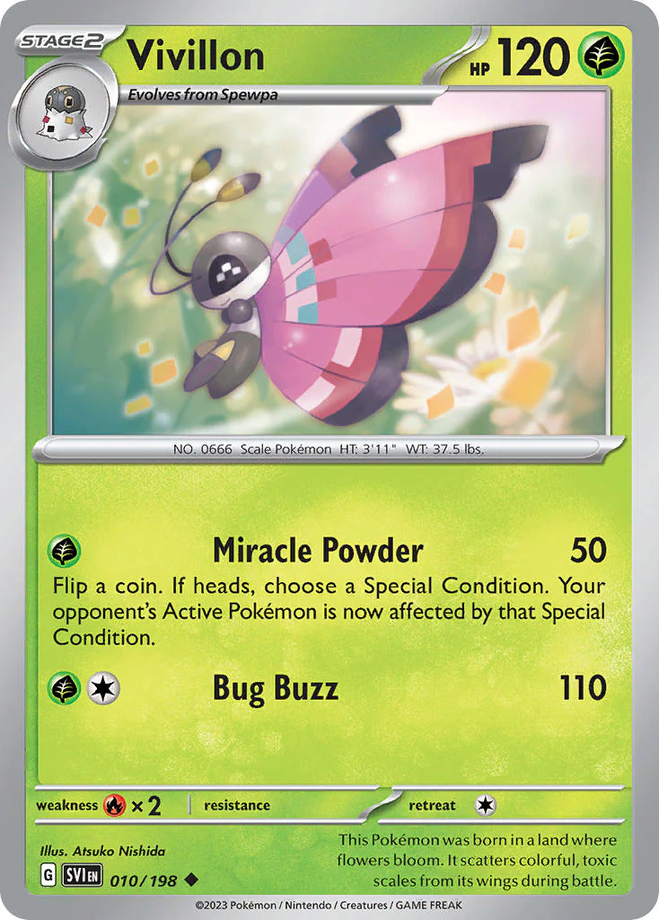 Scarlet and Violet Base 010 Vivillon