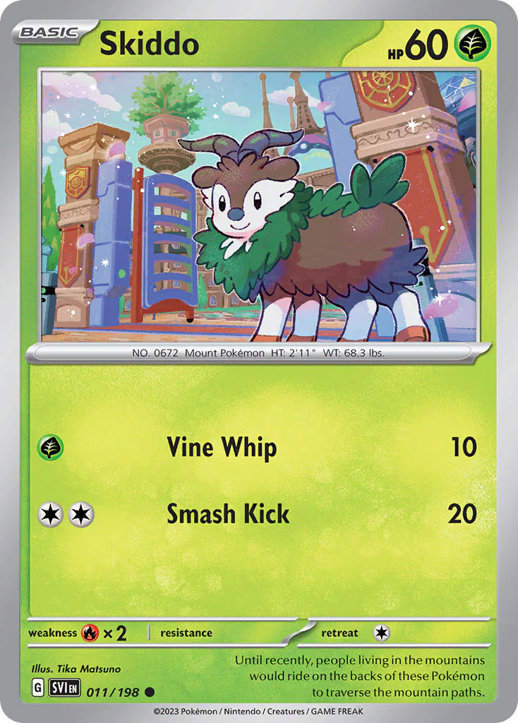 Scarlet and Violet Base 011 Skiddo