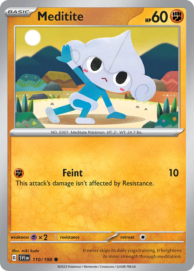 Scarlet and Violet Base 110 Meditite