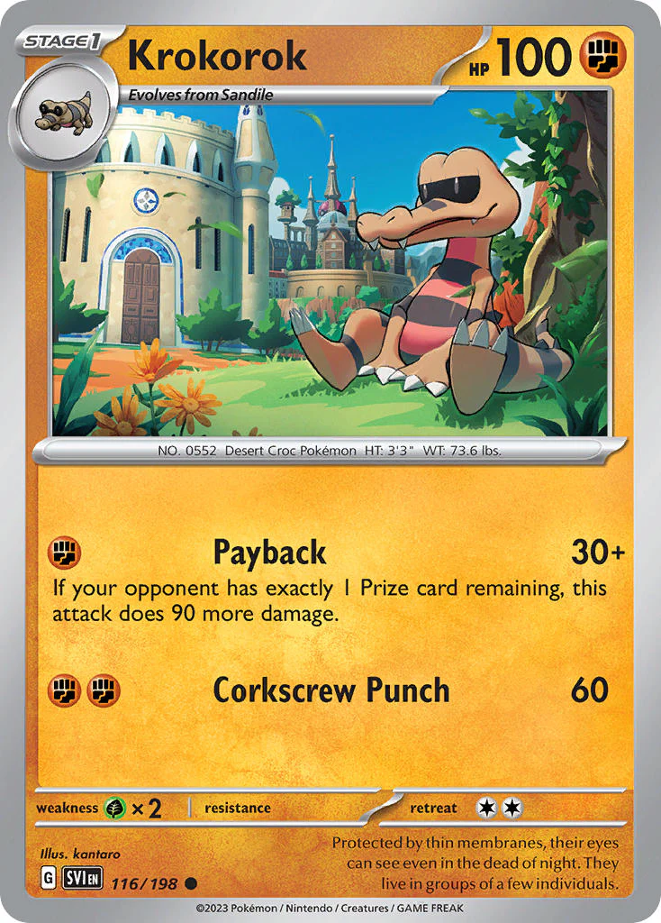 Scarlet and Violet Base 116 Krokorok