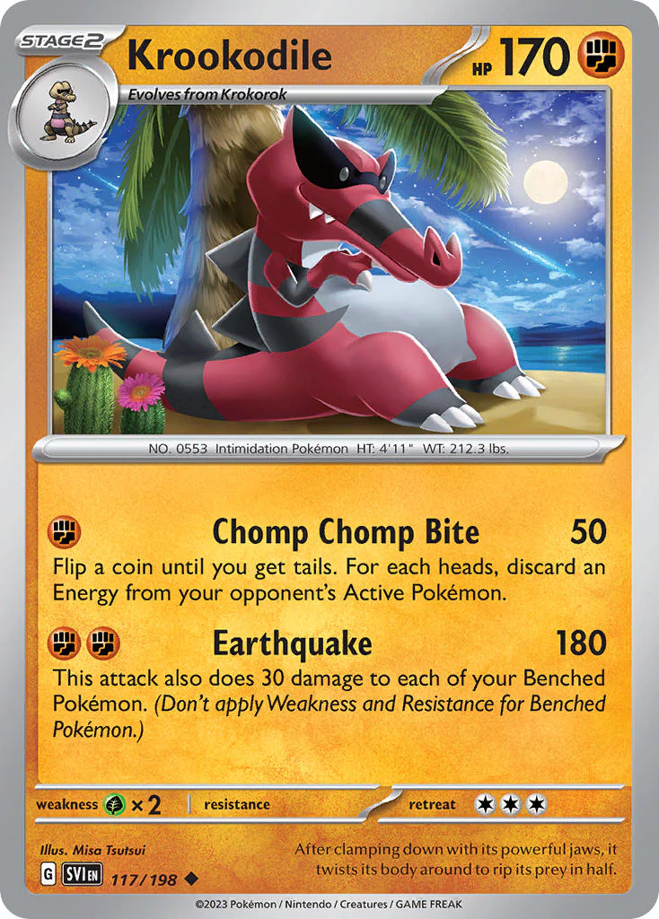Scarlet and Violet Base 117 Krookodile
