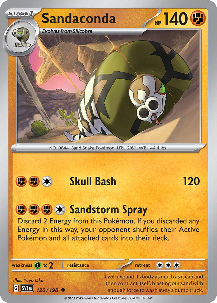 Scarlet and Violet Base 120 Sandaconda