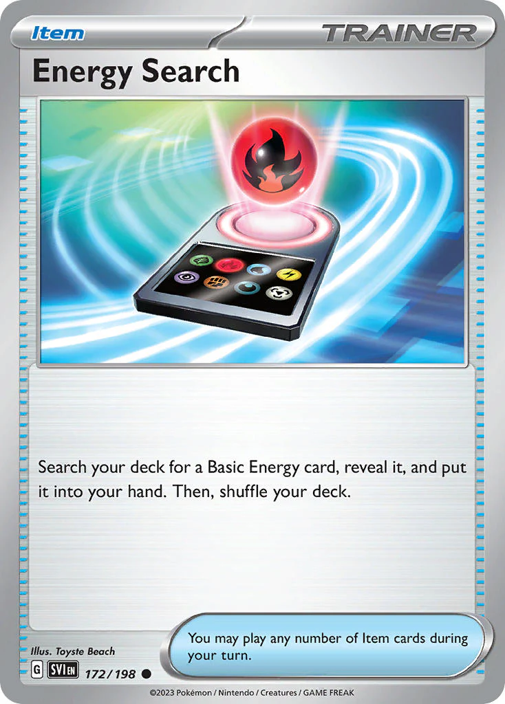Scarlet and Violet Base 172 Energy Search