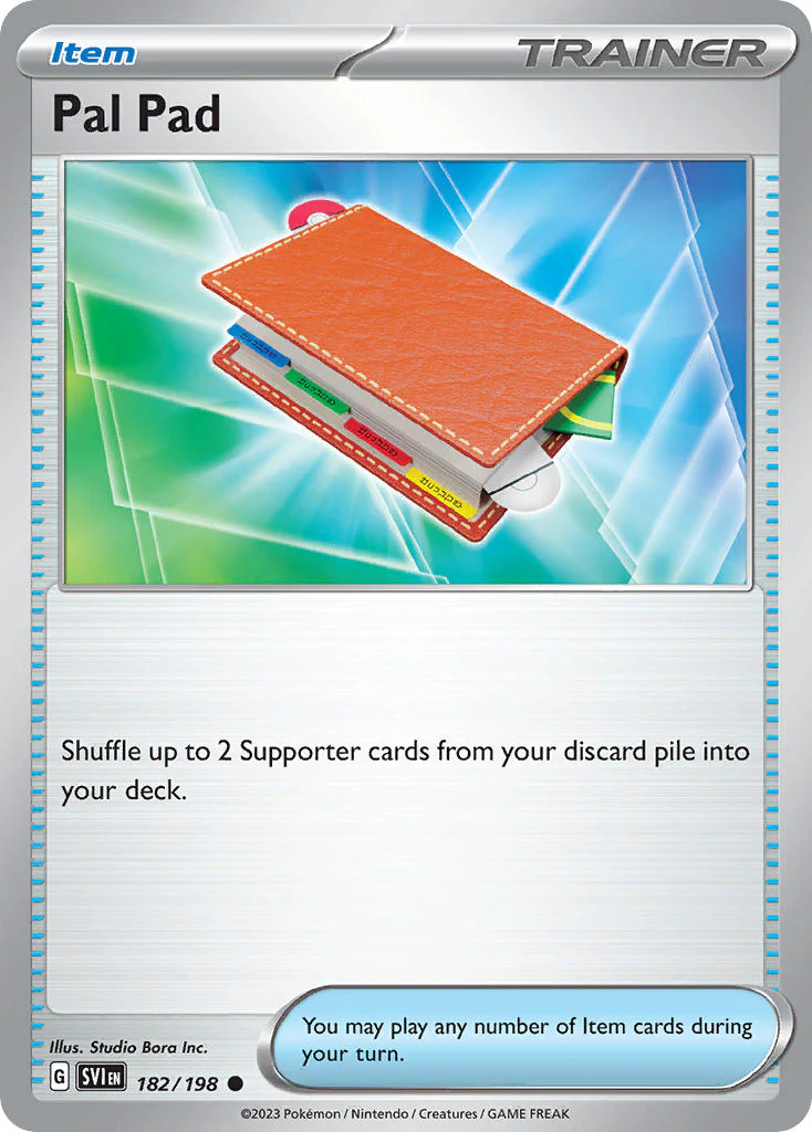 Scarlet and Violet Base 182 Pal Pad
