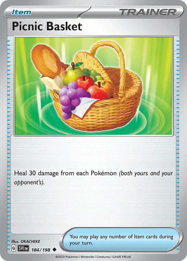Scarlet and Violet Base 184 Picnic Basket