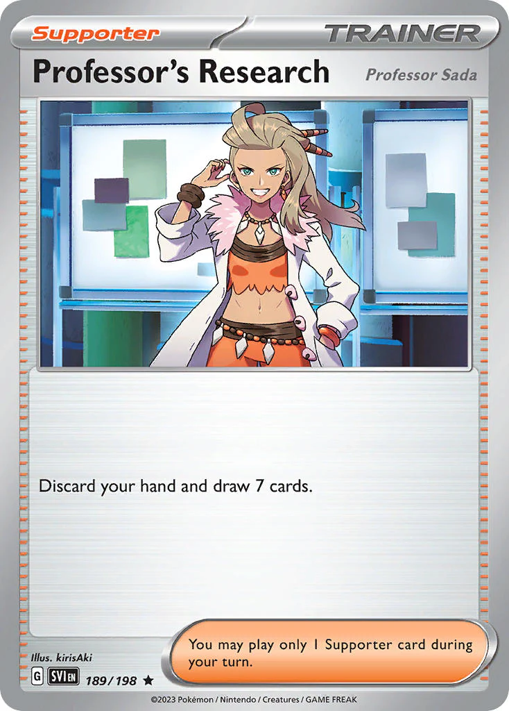 Scarlet and Violet Base 189 Professor's Research